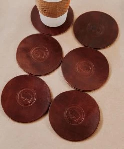 Mountain Khakis ColsenKeane Leather Coasters 6-Pack